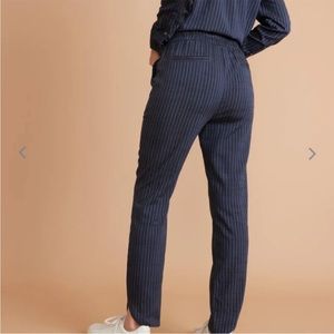 Marine Layer Allison Pant in Navy with black stripe